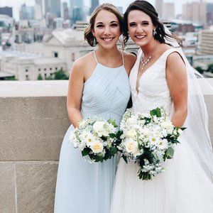 Sky Blue Azazie Ginger Bridesmaid Dress - Size A4